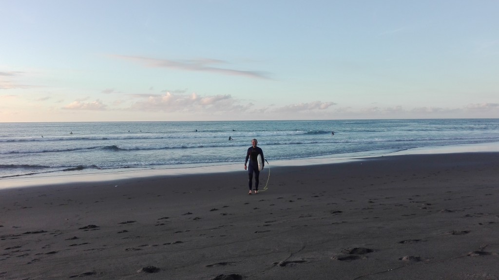 Matic surfing at Monte Verde, Azores.