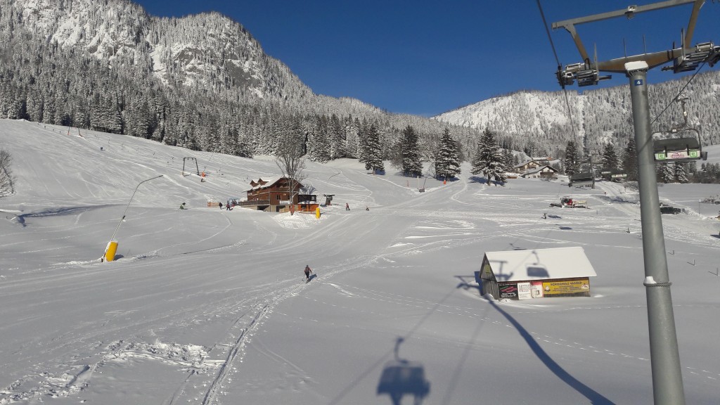 The view from ski lift in Tauplitz