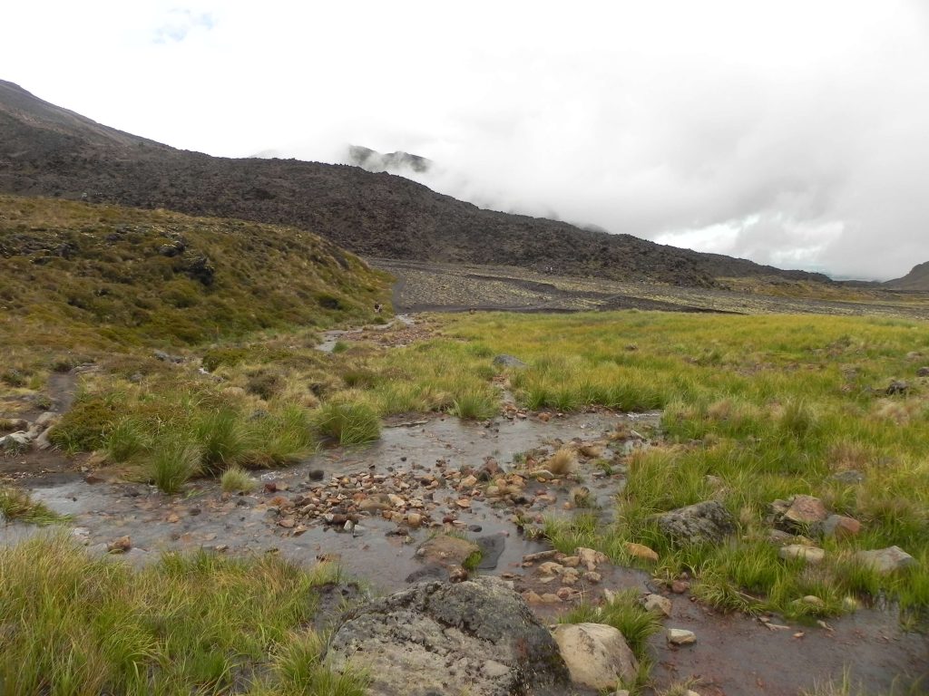 Tongariro crossing landscape