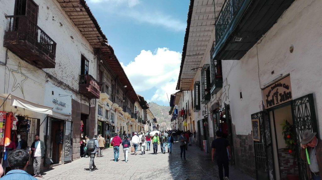 Typical street in Cusco