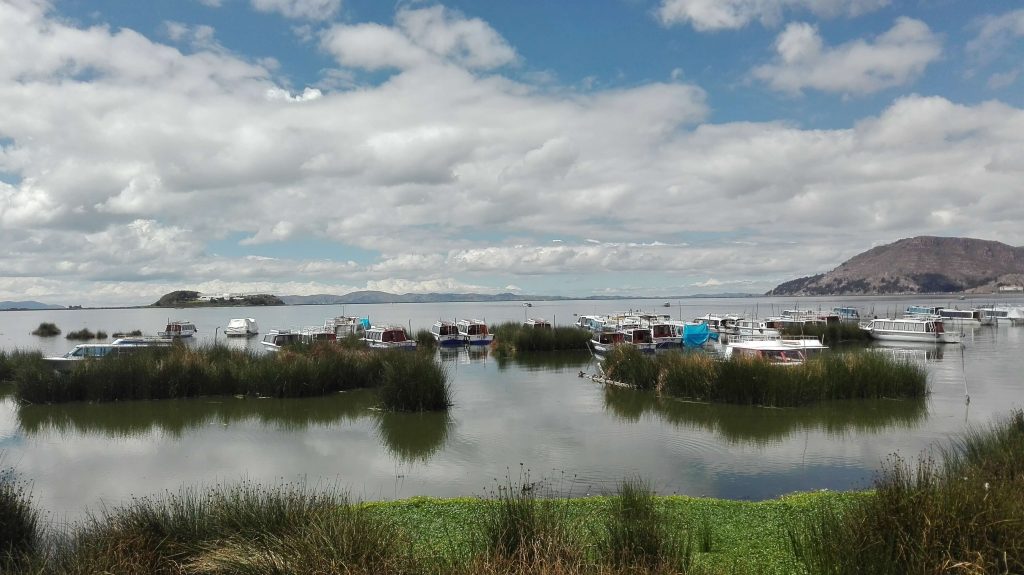 Lake Titicaca from Puno city. 