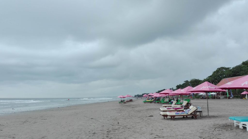 At Seminyak beach