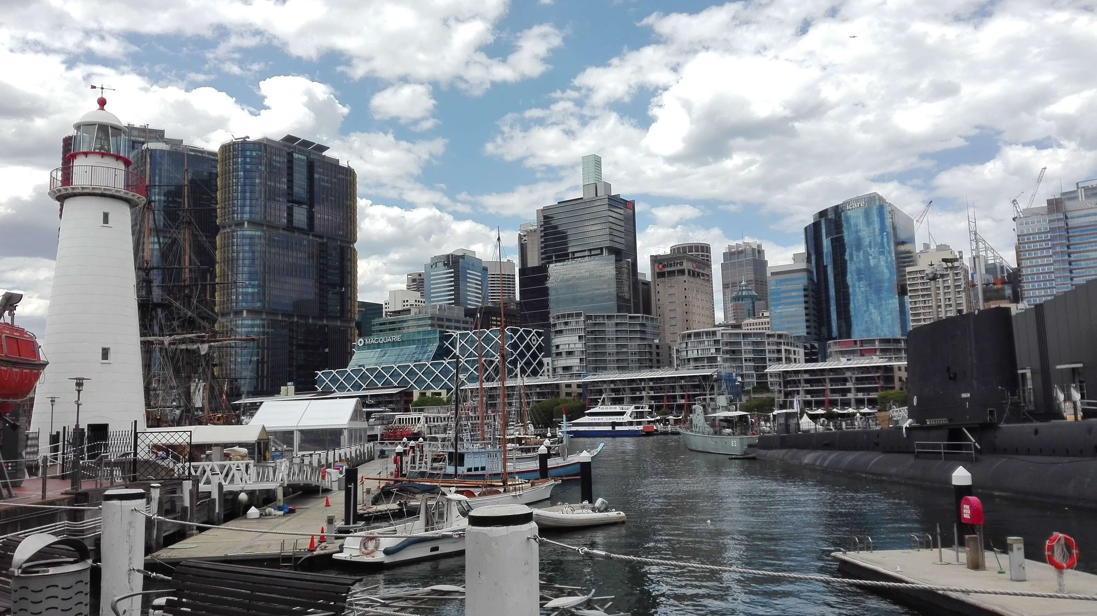 Walking around the Darling Harbour