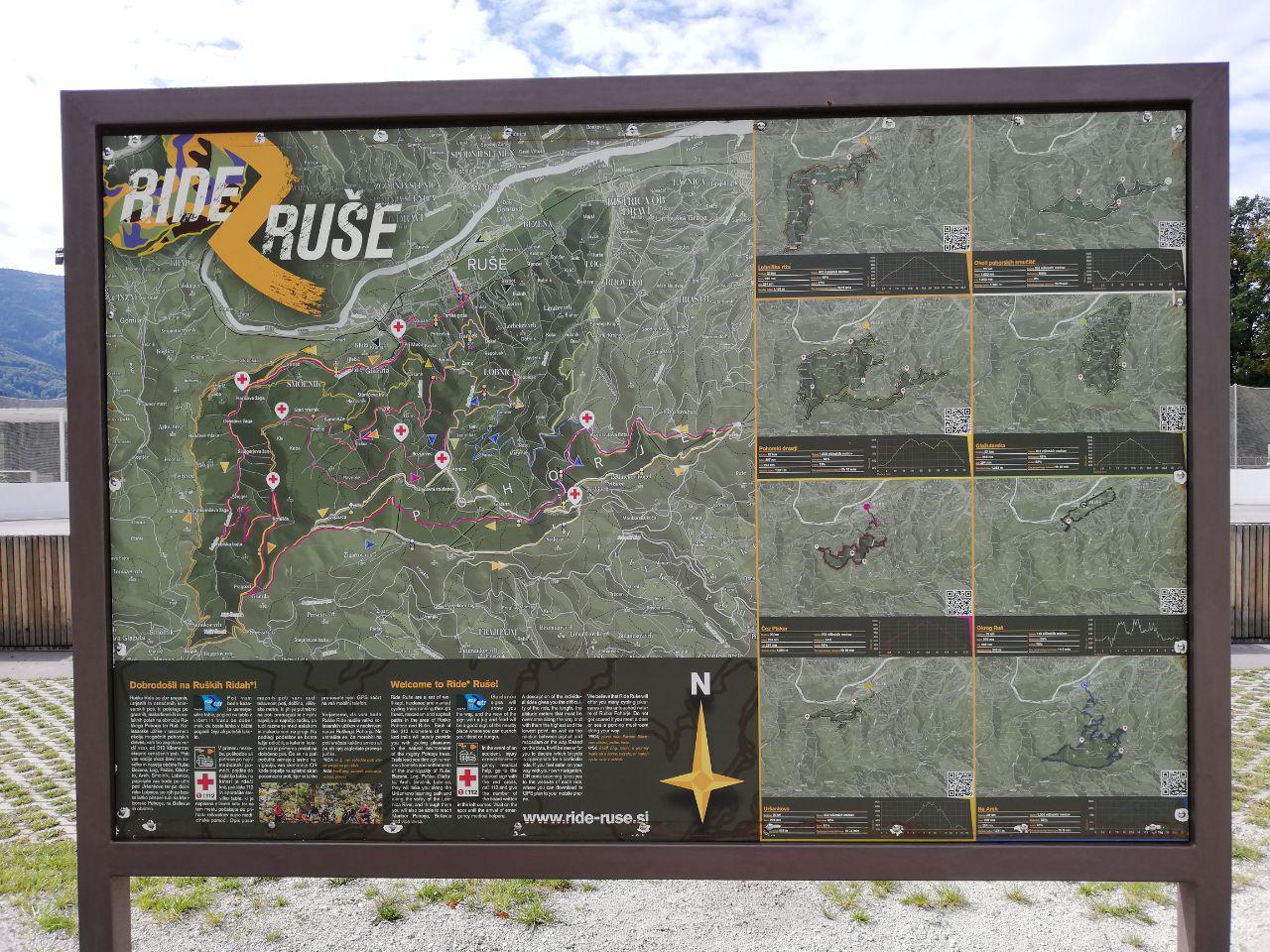 bike trails Ruše