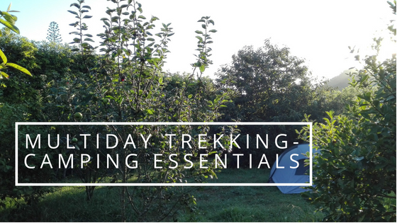 Essentials for multiday trekking-camping trip