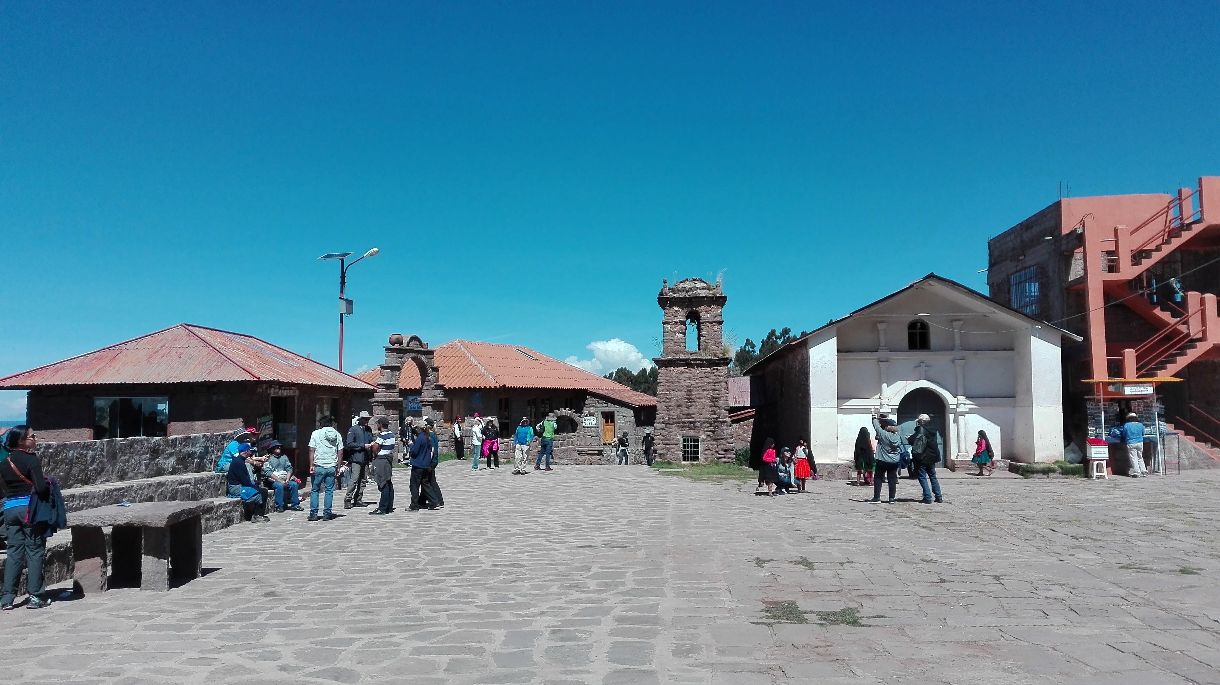 Taquile island main square