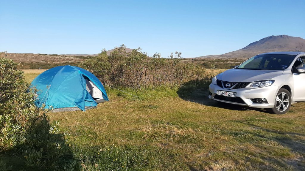 Campground in Thingvellir National Park